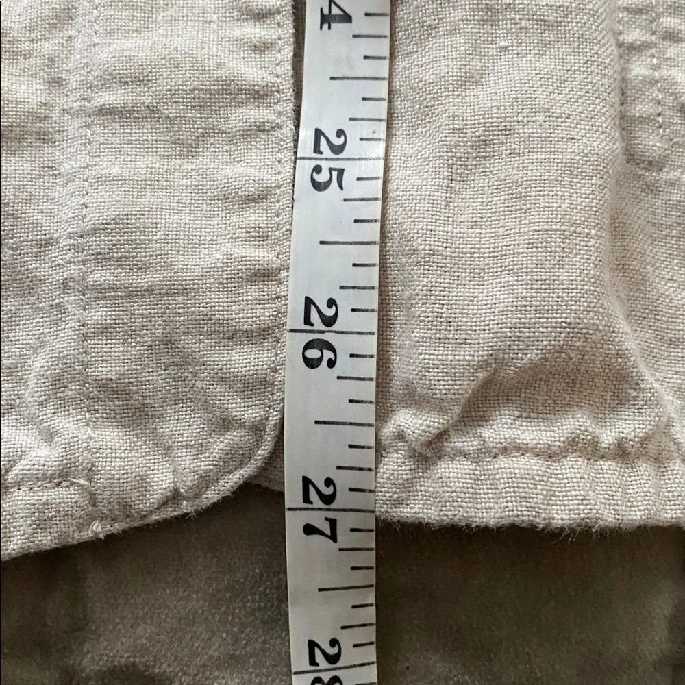 Orvis Shoreline Linen Shirt/Jacket/Shacket Tan/Neutral/Flax Women's Size Small - Picture 7 of 7